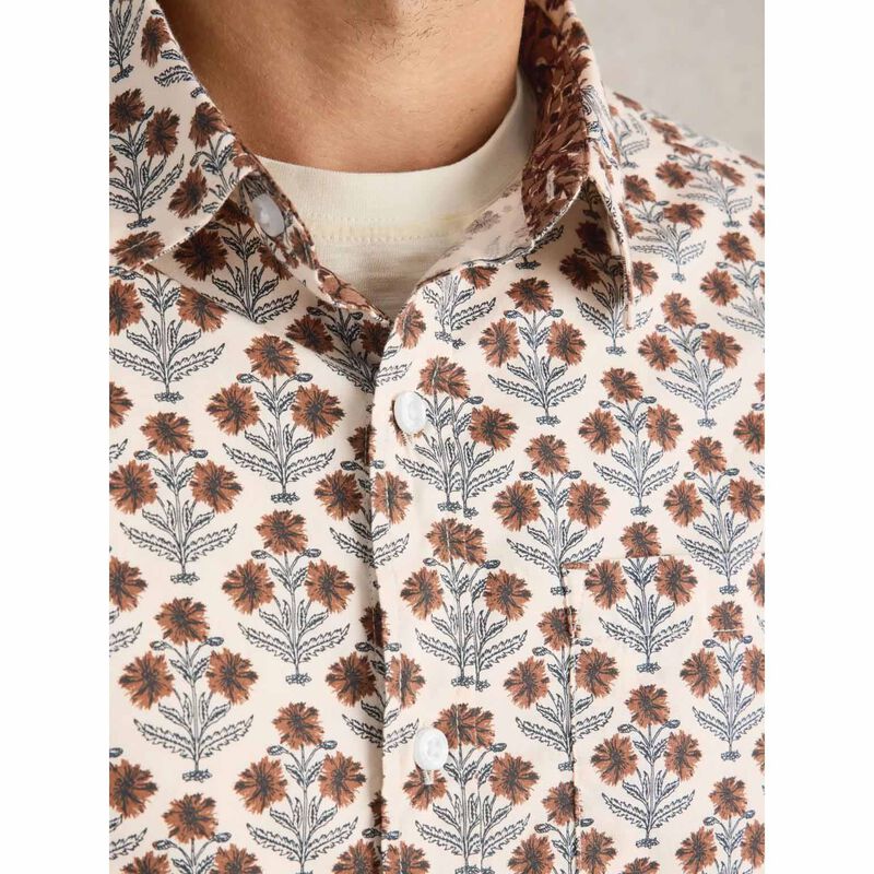 White Stuff Large Dandelion Printed Shirt image number 2